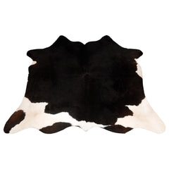 Luxurious Natural Black and White Cowhide Rug - Small Animal Print Area Rug with Hypoallergenic, Non Slip Suede Back Unique and Durable Home
