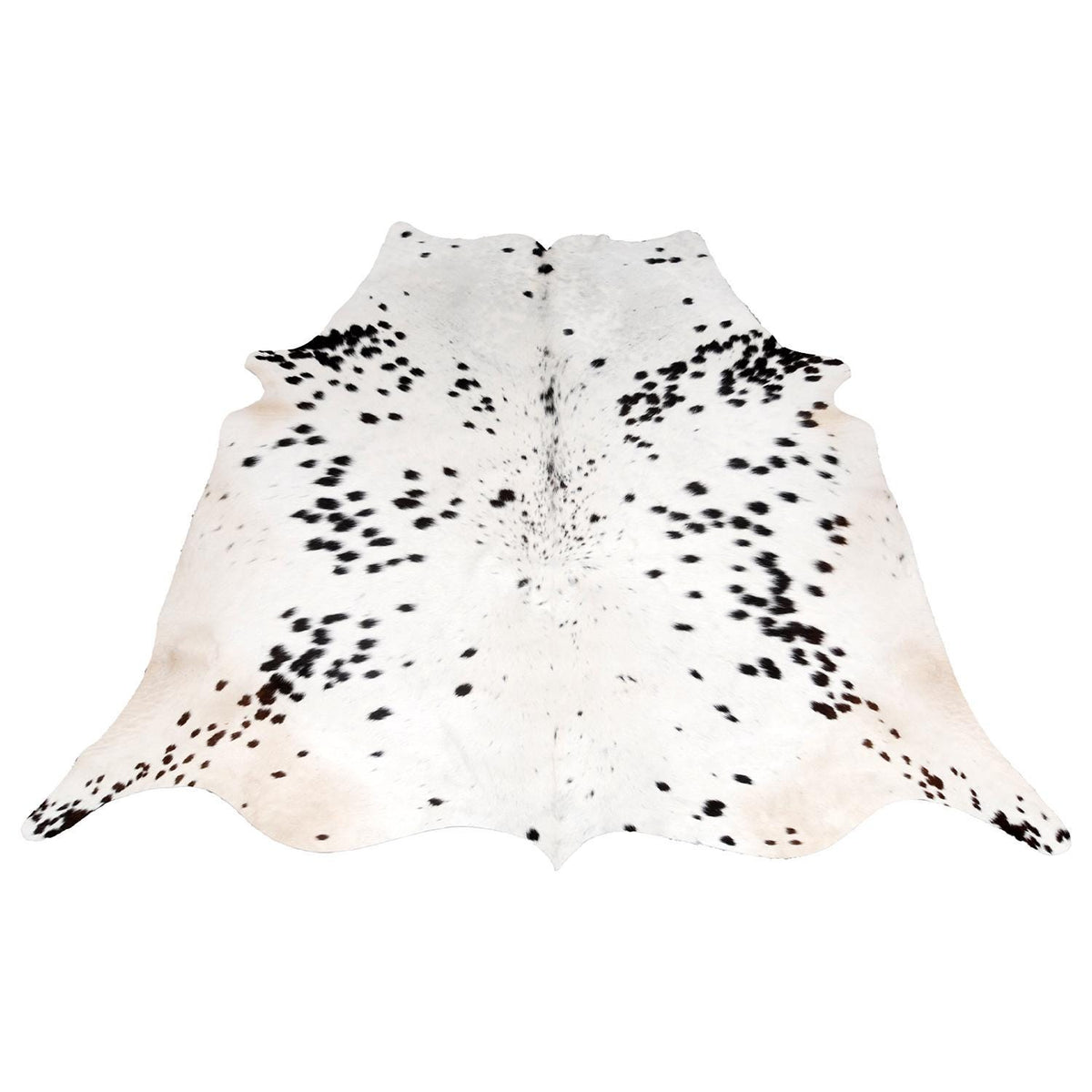 Luxury Salt & Pepper Cowhide Rug - Black and White Natural Pattern, Large Size, Hypoallergenic, Non-Slip Back, Free Shipping across UK!