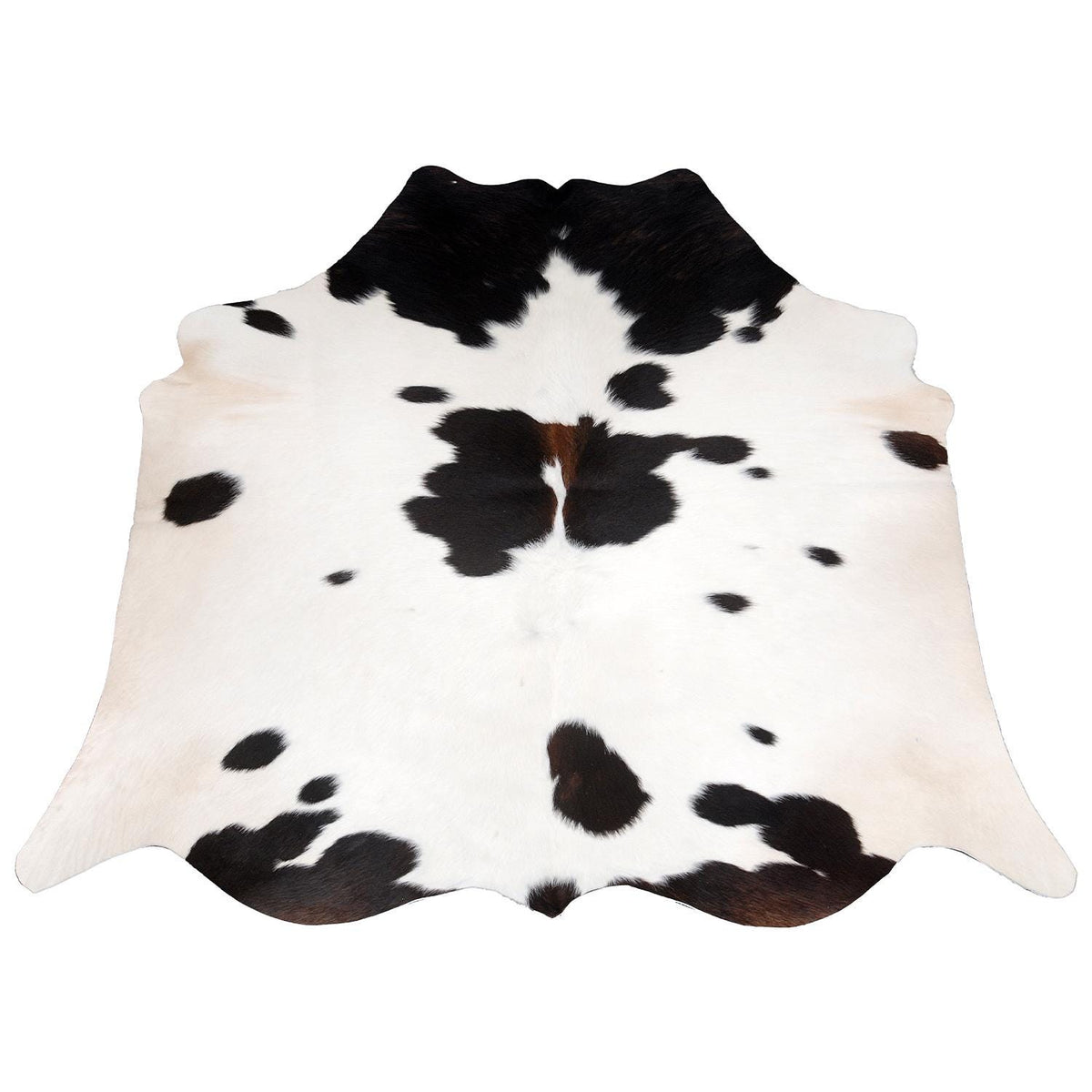 Luxurious Black & White Cowhide Rug | Medium Size Area Rug for Modern Home Décor | 100% Natural - Eco-Friendly | Hypoallergenic - Non-Slip