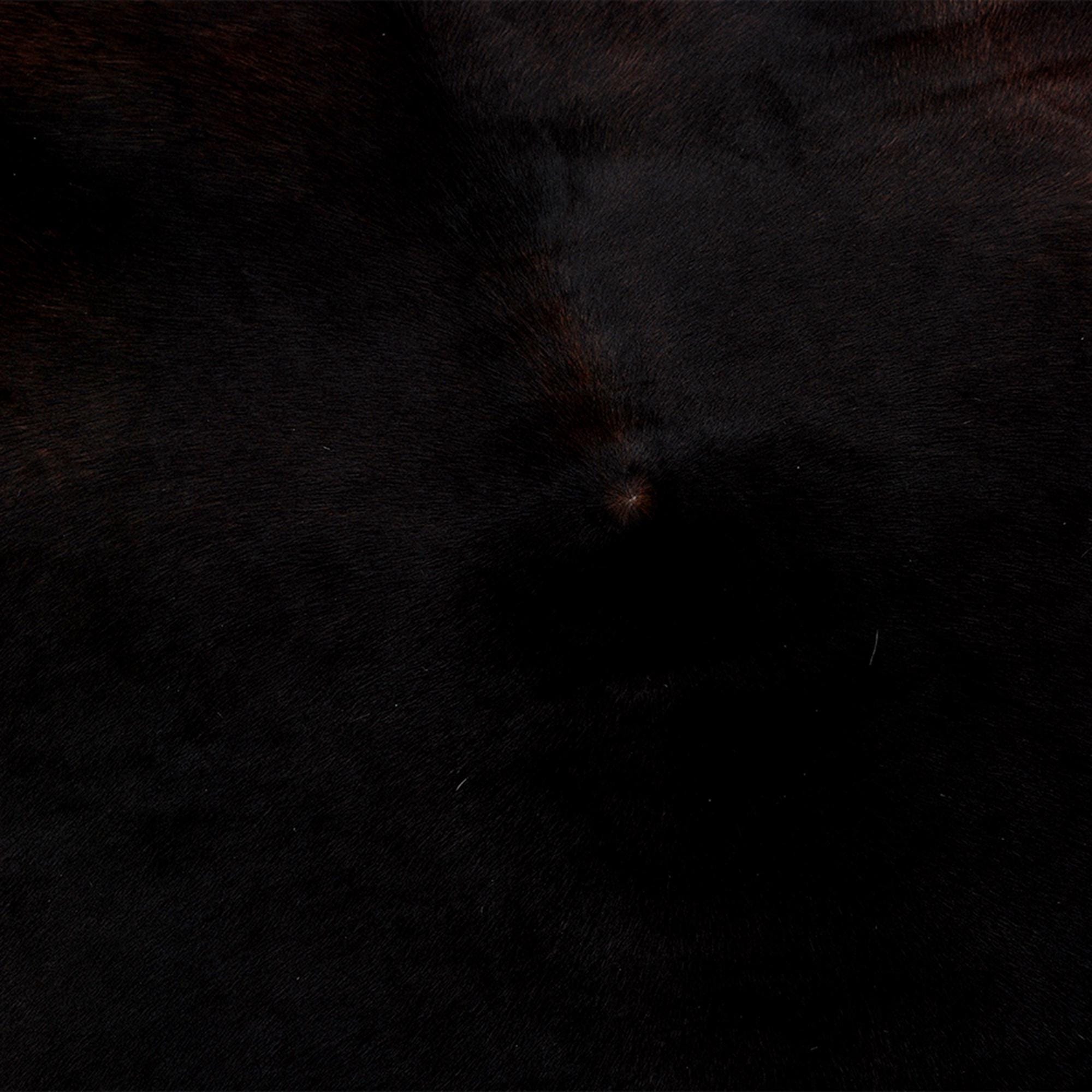 Luxury Medium Cowhide Rug | Natural Dark Brown & White Animal Print | Hypoallergenic - Durable with Non-Slip Backing | Handcrafted Unique