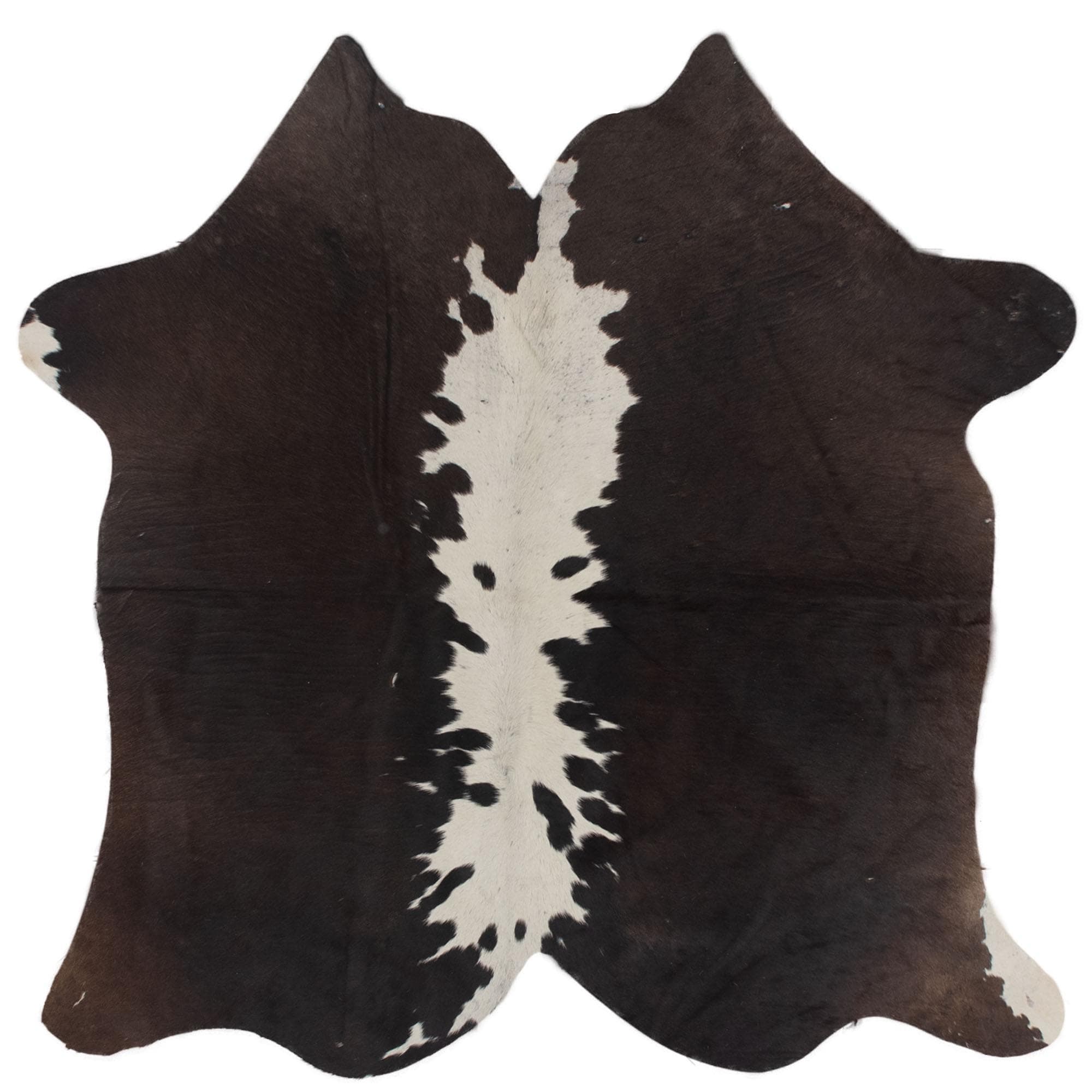 Luxury Handcrafted Cowhide Rug - Hypoallergenic, Non-Slip Backing, Unique Marks - Medium Size Perfect for Bedroom or Living Room