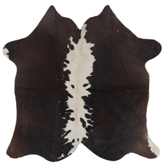 Luxury Handcrafted Cowhide Rug - Hypoallergenic, Non-Slip Backing, Unique Marks - Medium Size Perfect for Bedroom or Living Room