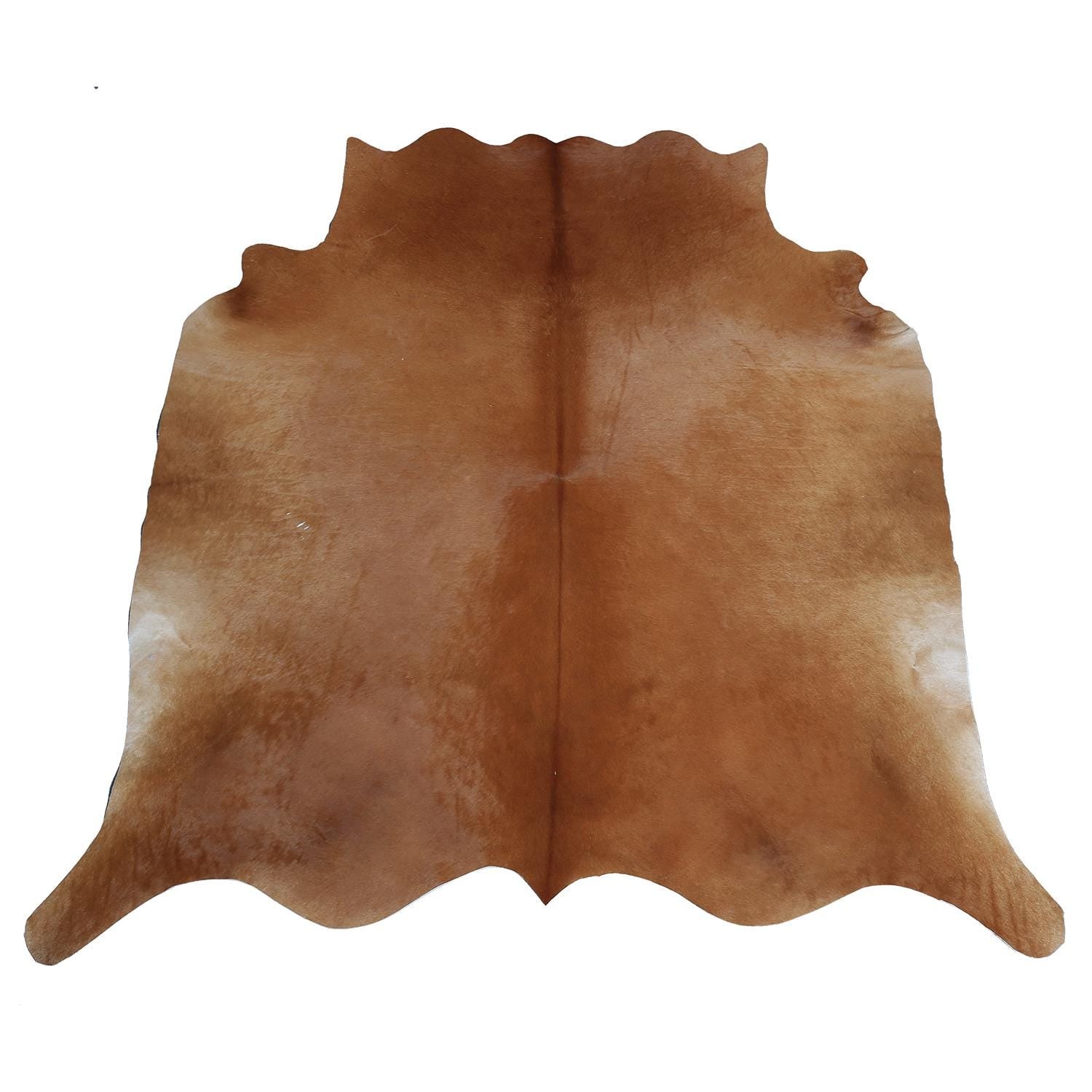 Luxurious Red & White Cowhide Rug - Handcrafted, Hypoallergenic, - Non-Slip for Elegant Home Décor