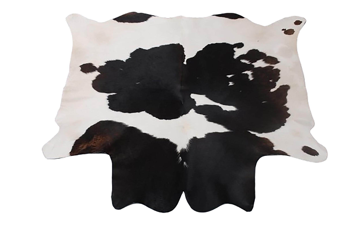 Luxurious Black & White Cowhide Rug | Hypoallergenic - Non-Slip | Handcrafted from Natural Hides | Durable - Versatile Home Décor