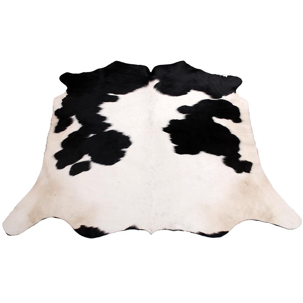 Luxury Brown and White Cowhide Rug - Hypoallergenic, Non-slip, Non-shedding - Large Size - Ideal for Upholstery and Décor in UK - Free