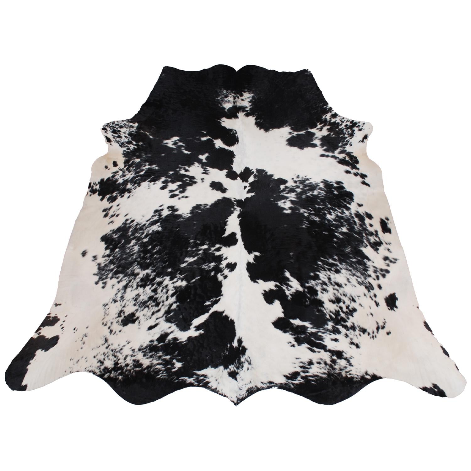 Luxury Brown & White Cowhide Rug - Hypoallergenic, Non-Slip, Non-Shedding, Perfect for Upholstery - Free Shipping Across UK!