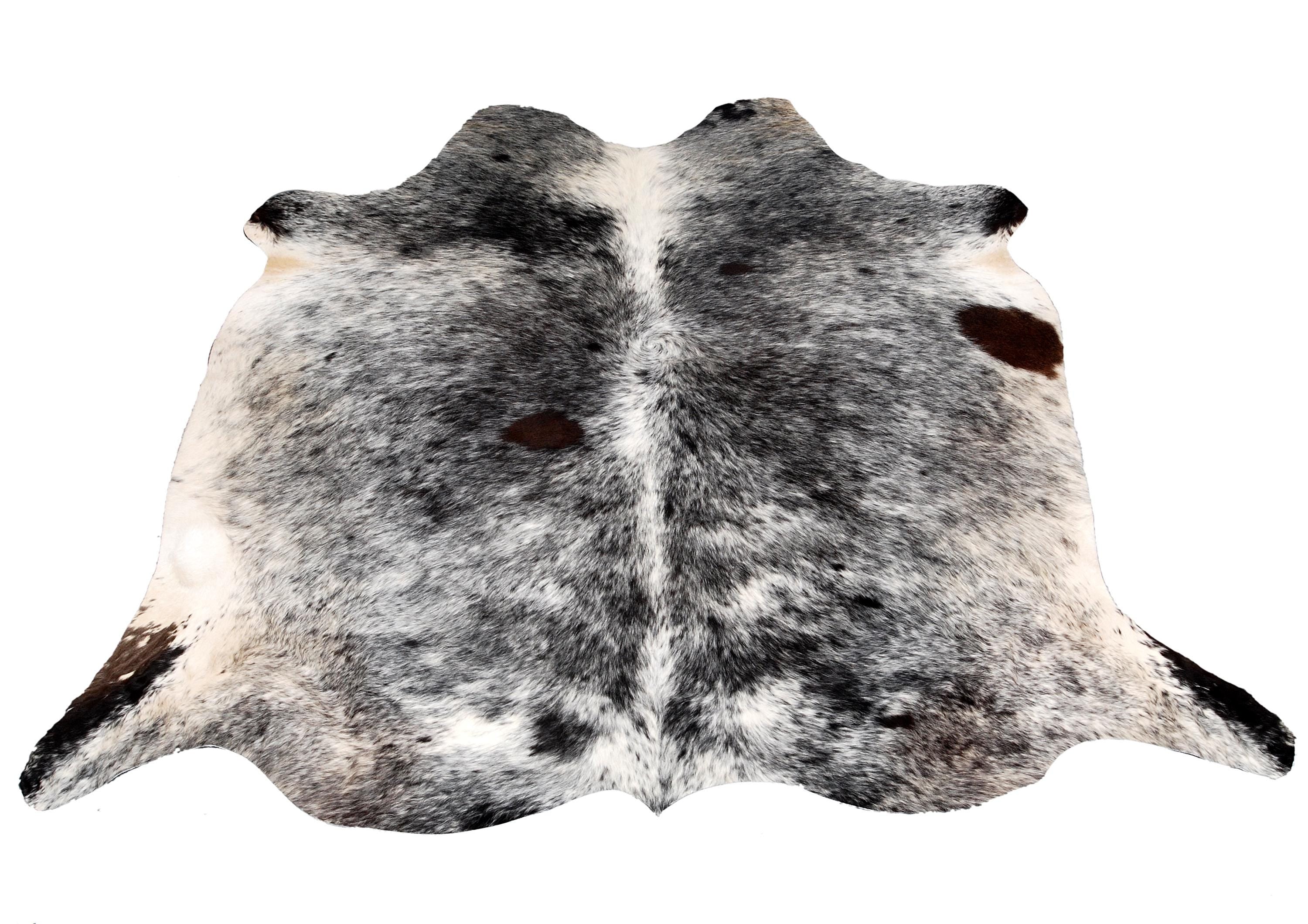 Luxury Black & Grey Cowhide Rug - Hypoallergenic Non-Slippery Non-Shedding Large Carpet for Bedroom Living Room - Free Shipping in UK - Celestial Leather Limited