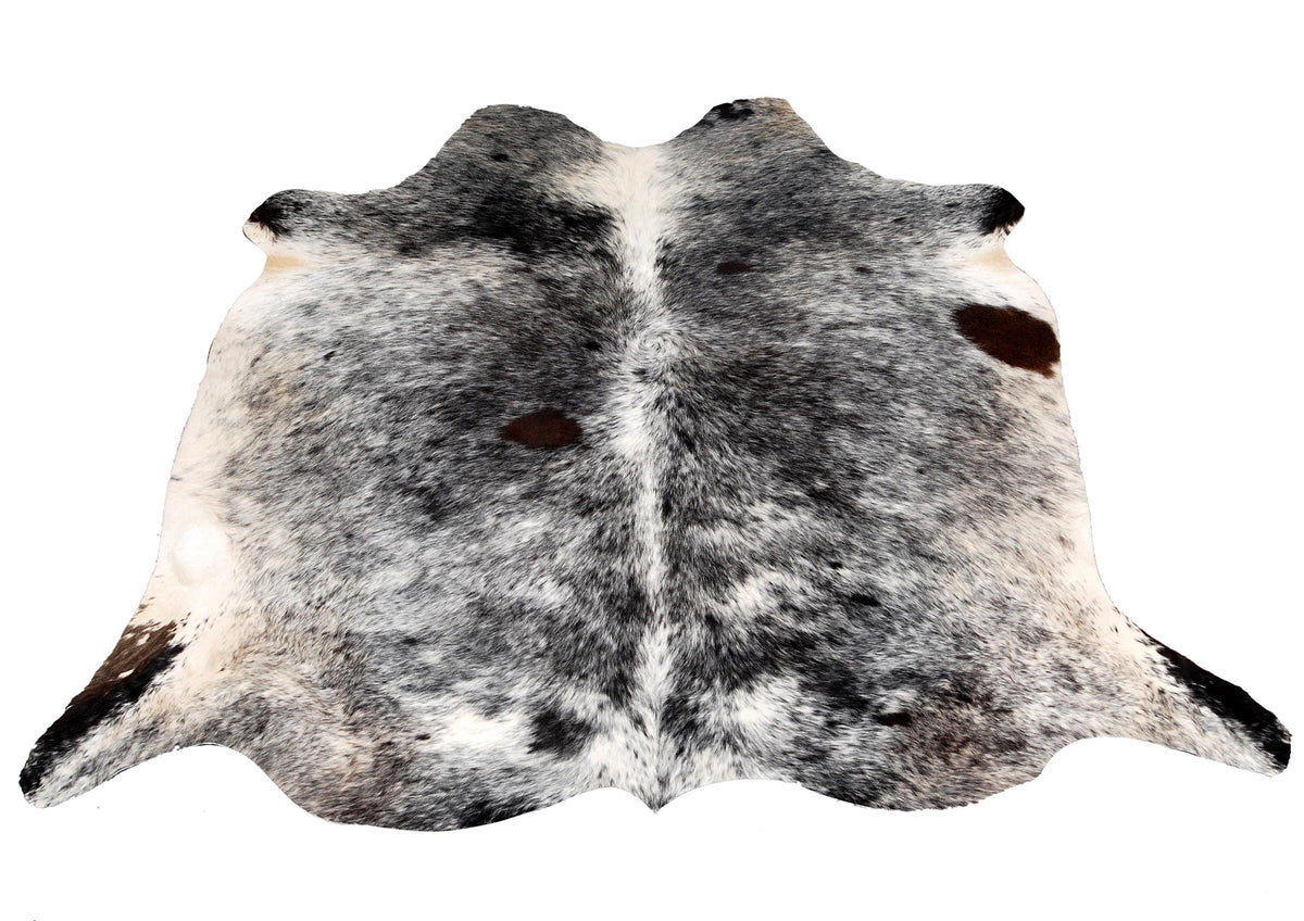 Luxury Black & Grey Cowhide Rug - Hypoallergenic Non-Slippery Non-Shedding Large Carpet for Bedroom Living Room - Free Shipping in UK - Celestial Leather Limited