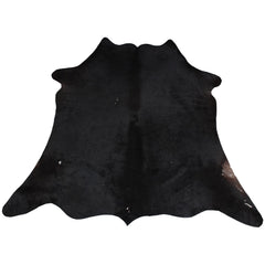 Exquisite Dark Brown & White Cowhide Rug - Hypoallergenic, Non-Slip Suede Back, Large Size, Handselected from Premium Hides, Free UK