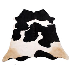 Stunning Black & White Cowhide Rug - Hypoallergenic, Non-Slip Backing, Hand-Selected Premium Hide - Perfect for Lounge Décor - Celestial Leather Limited
