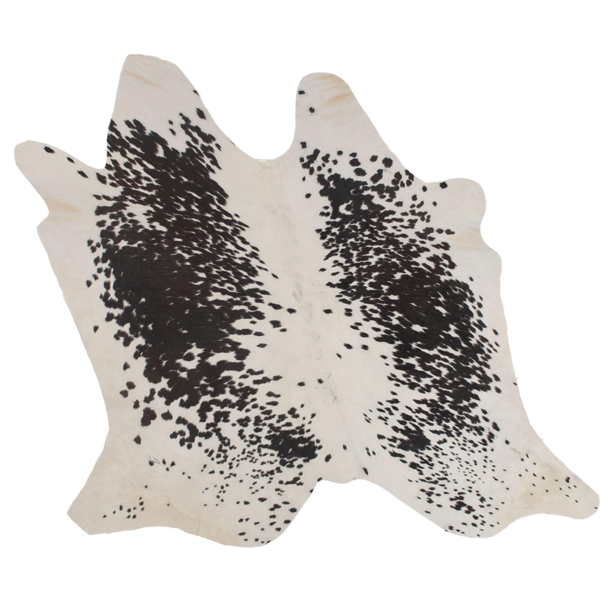 Luxury Black & White Cowhide Rug | Large Animal Print Carpet | Hypoallergenic - Non-Slip | Hand-Selected - Hand-Stitched | Free UK Shipping - Celestial Leather Limited