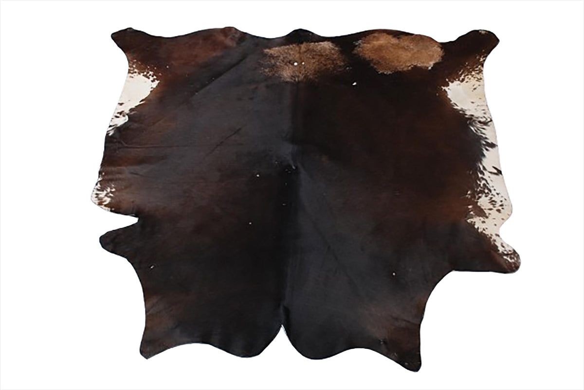 Luxurious Large Brown and White Cowhide Rug - Hypoallergenic, Non-Slip, Non-Shedding - Free Shipping Across UK - Soft, Natural Hair Rug - Celestial Leather Limited