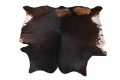Luxurious Large Brown and White Cowhide Rug - Hypoallergenic, Non-Slip, Non-Shedding - Free Shipping Across UK - Soft, Natural Hair Rug - Celestial Leather Limited