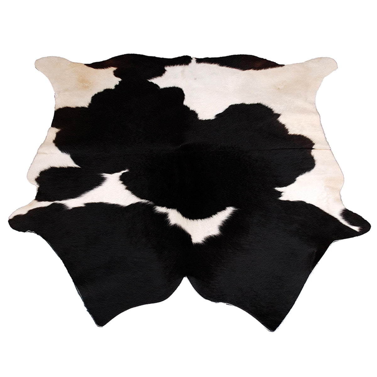 Luxury Black & White Large Cowhide Rug - Hypoallergenic, Non-Slip, Non-Shedding - Premium Natural Cow Skin for Elegant Home Decor by Top - Celestial Leather Limited