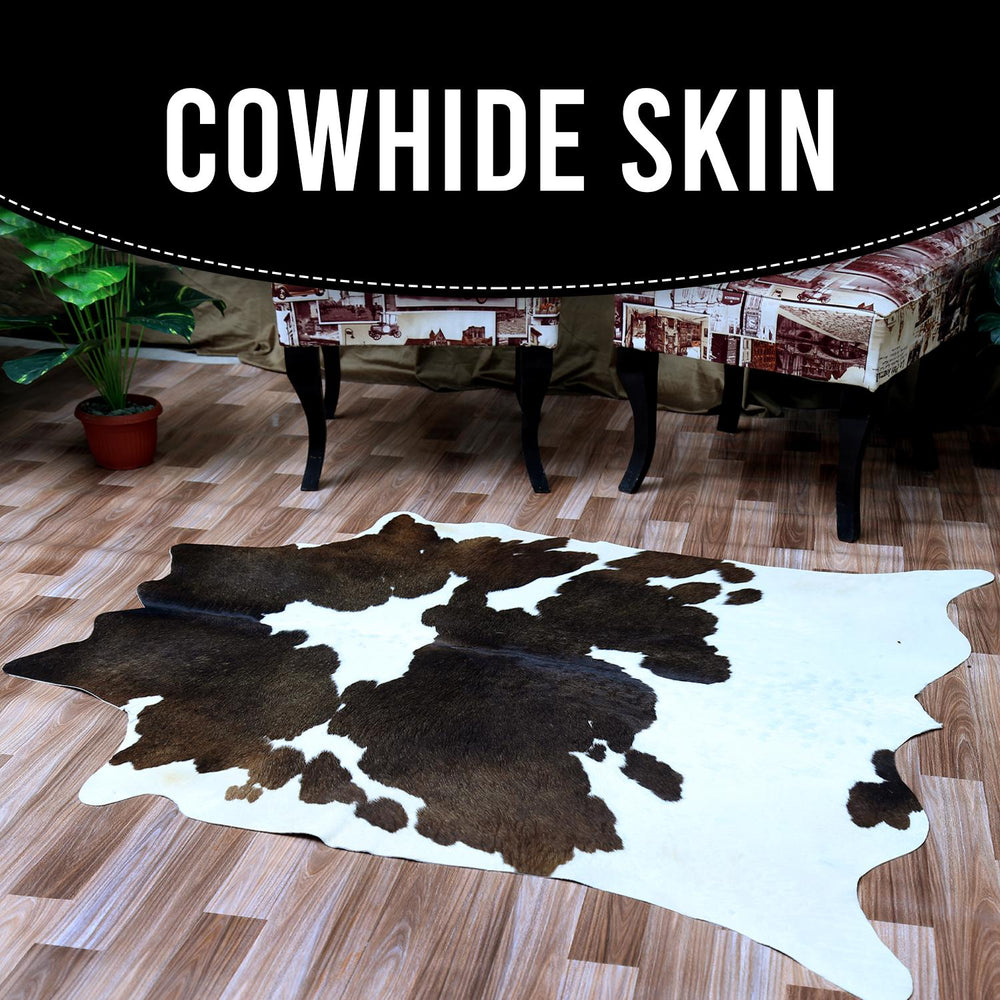 Stunning Animal Print Cowhide Rug - Hypoallergenic, Non-Slip Suede Back, Hand-Selected Premium Hide - Free UK Shipping - Celestial Leather Limited