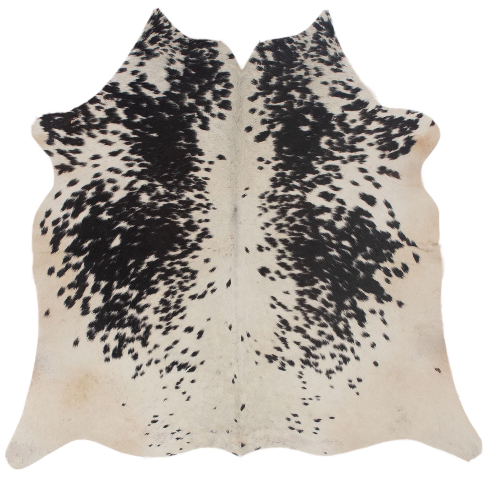 Luxurious Large Animal Print Cowhide Rug - Hypoallergenic & Non-Slip with Unique Markings - Perfect Centerpiece for Bedroom or Living Room