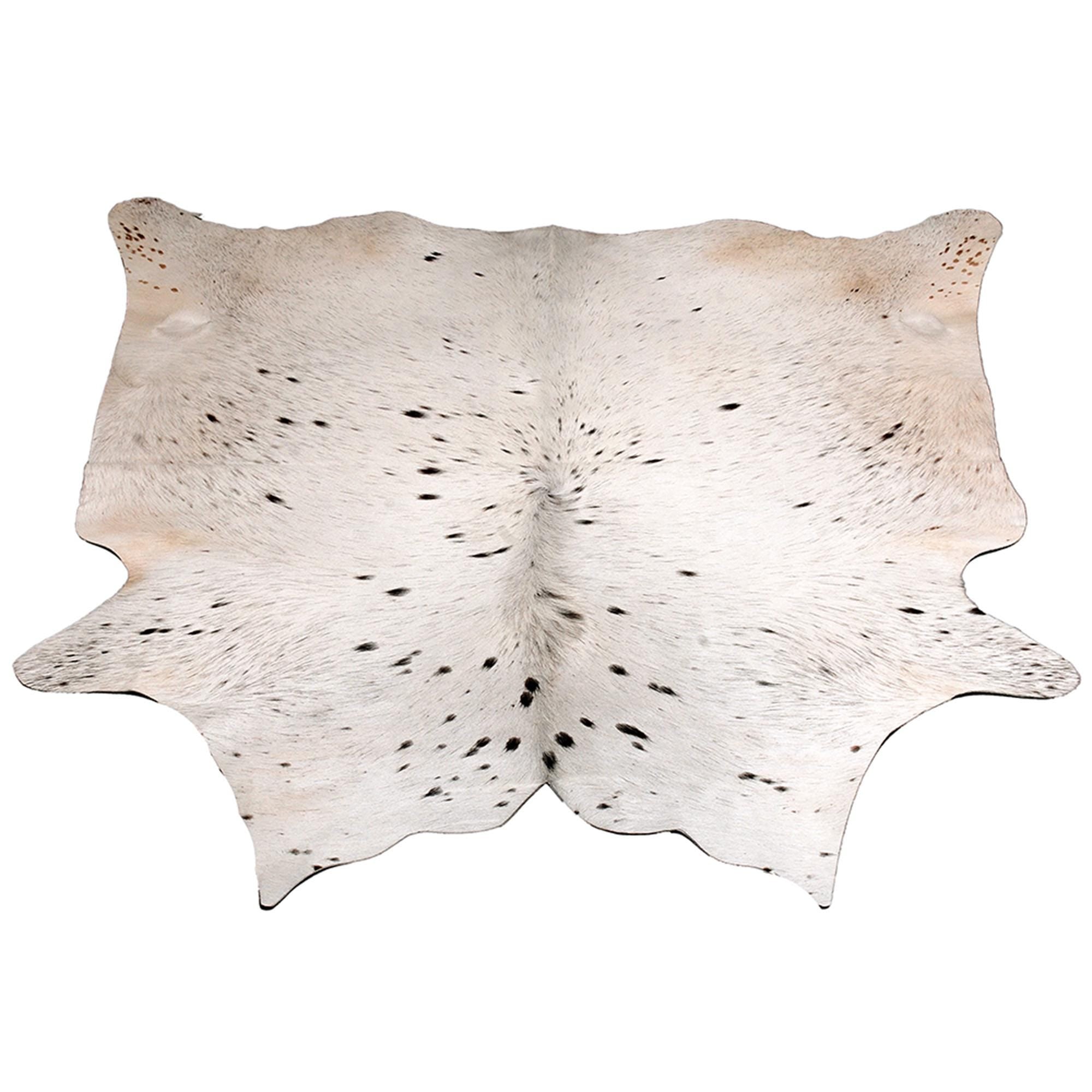 Luxurious Brown & White Cowhide Rug | Large Size | Hypoallergenic - Non-Slip Back | Unique Animal Pattern | Free Shipping