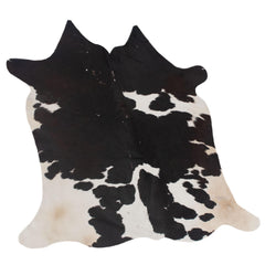 Luxurious Brown and White Cowhide Rug for Elegant Home Décor - Hypoallergenic, Non-Slip, Non-Shedding - Free Shipping in the UK - Top