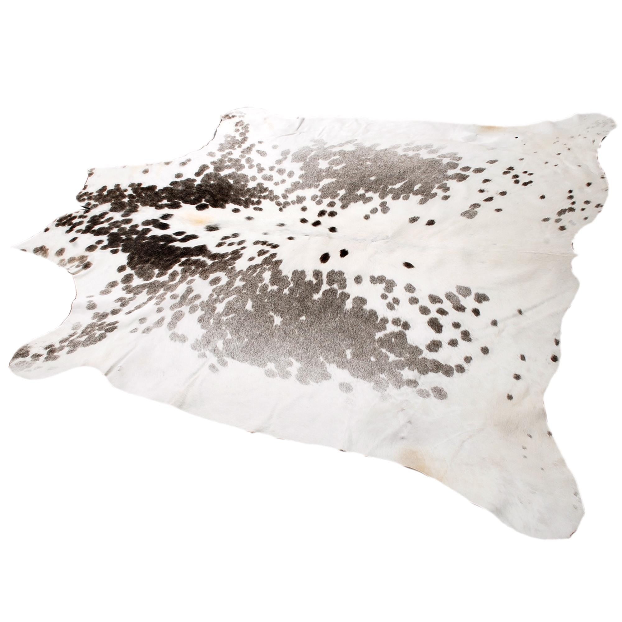 Luxurious Large Brown and White Cowhide Rug - Hypoallergenic, Non-Slip, Non-Shedding - Perfect for Upholstery - Free Shipping in UK