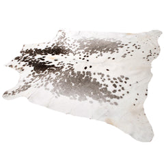 Luxurious Large Brown and White Cowhide Rug - Hypoallergenic, Non-Slip, Non-Shedding - Perfect for Upholstery - Free Shipping in UK