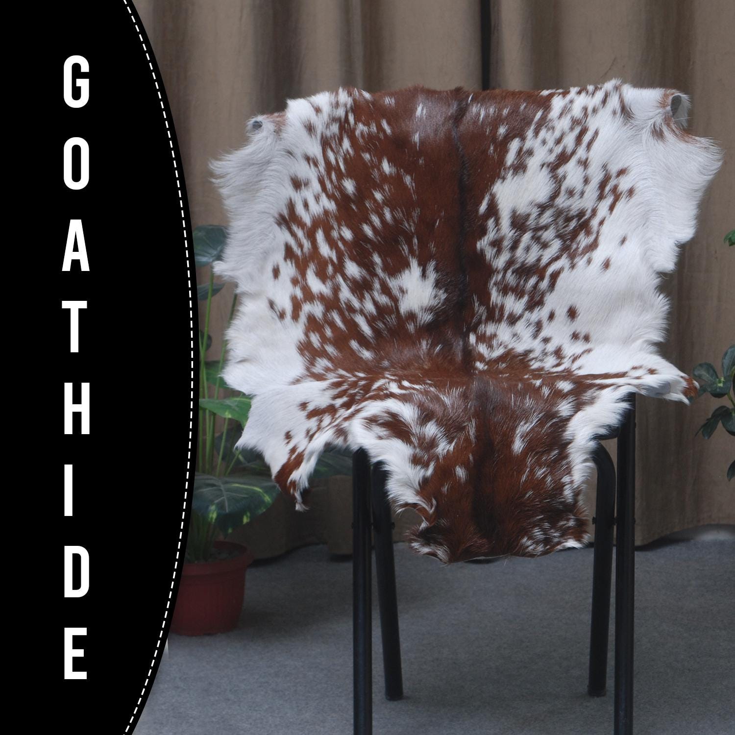 Original Goatskin Hide Brown,  Goat Skin Rug, Goatskin Pelt,  Home Decor Animal Skin Rug,  Bedroom Aesthetic Area Rug,  Brown and White Goat Hide Rug, Goat Skin Rug,  Animal Skin Rug, Real Hair on Hide,  Goal Pelt Rug, Home Decor Rug,  Living Room Area Rug,  Wall Hanging Rug,  Aesthetic Rug,  Leather Rug,  Decorative Rug,  Brown Goatskin Rug,  GoatHide Brown White