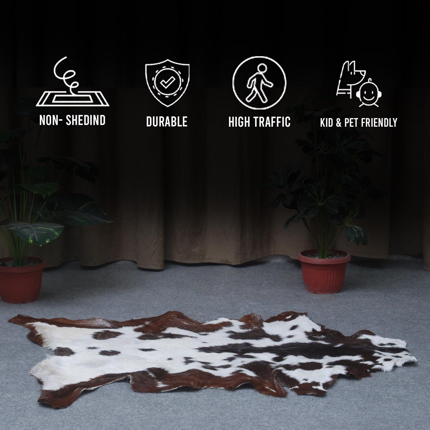 Original Goatskin Hide Brown,  Goat Skin Rug, Goatskin Pelt,  Home Decor Animal Skin Rug,  Bedroom Aesthetic Area Rug,  Brown and White Goat Hide Rug, Goat Skin Rug,  Animal Skin Rug, Real Hair on Hide,  Goal Pelt Rug, Home Decor Rug,  Living Room Area Rug,  Wall Hanging Rug,  Aesthetic Rug,  Leather Rug,  Decorative Rug,  Brown Goatskin Rug,  GoatHide Brown White