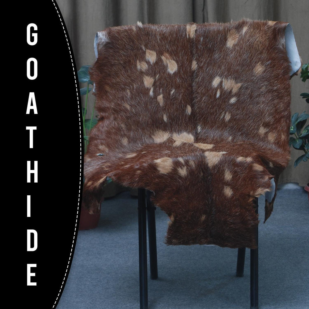 Luxurious Multicolor Goat Skin Rug - Handmade 100% Pure Goat Skin Floor Rug, Unique Colour Variations, Soft & Durable, Eco-Friendly - Celestial Leather Limited