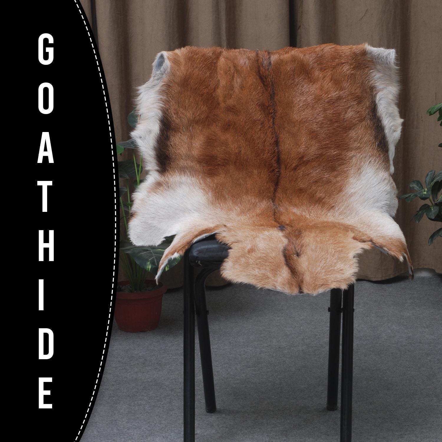 Luxurious Multicolor Goat Skin Rug - Handmade, Soft, Non-Shedding, Hypoallergenic, Sustainable & Eco-Friendly - Unique Statement Piece - Celestial Leather Limited