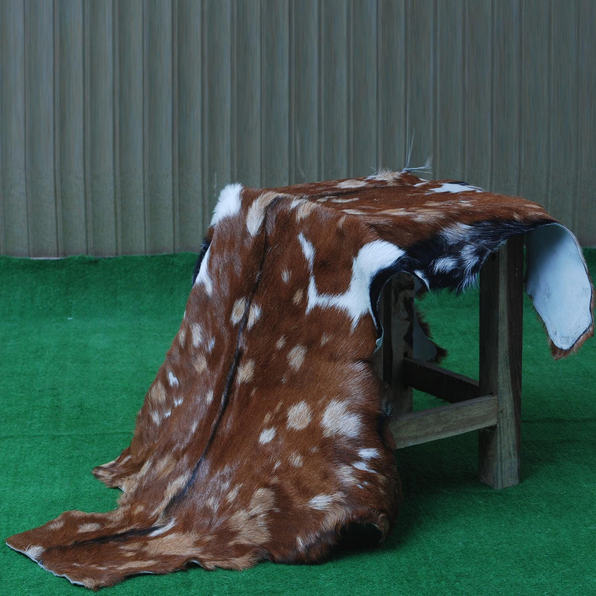 Luxurious Handmade Multicolour Goat Skin Rug - Soft, Pet-Friendly, Eco-Friendly, Non-Shedding & Unique Art Piece for Your Home - Celestial Leather Limited